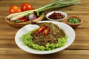 the uma bali balinese restaurant bebek betutu steam duck cuisine